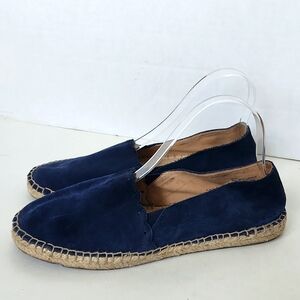 Talbots Blue Suede Espadrilles Size 8